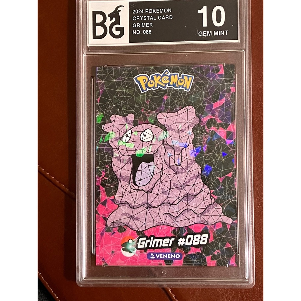 Pokemon Grimer 088 Crystal Card BG 10 Gem Mint